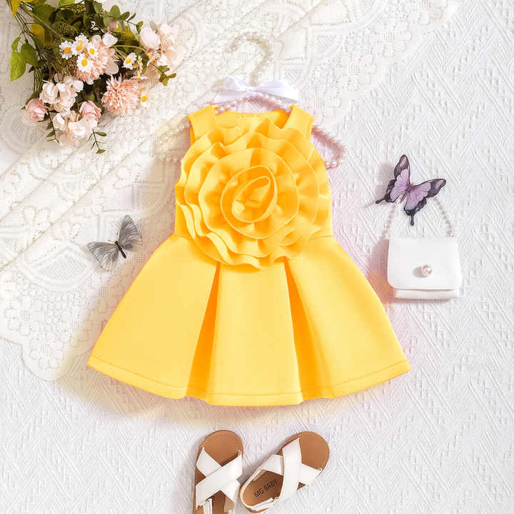 Baby Girls Summer Sleeveless Ruffle Clothes