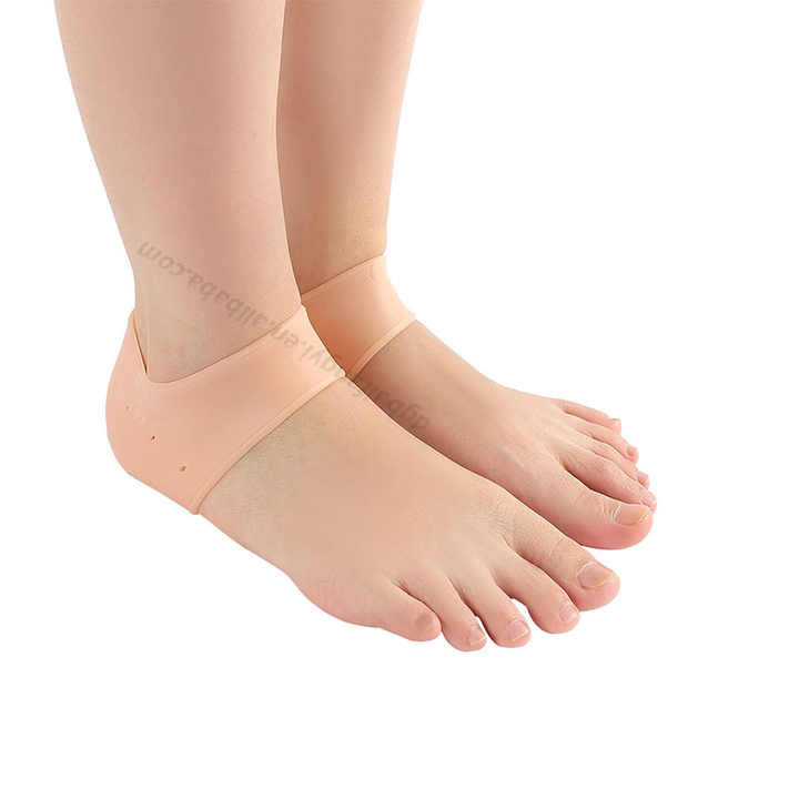 Gel Heel Sock Anti-slip Maintenance Cracked Foot جديد للبيع زوج واحد من جوارب دعم الكاحل المصنوعة