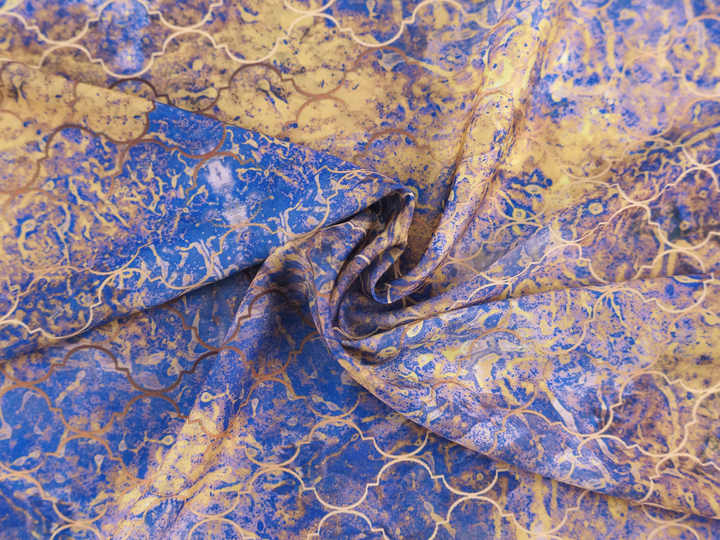 Printed Custom Digital Floral Designs Silk-Satin Fabric