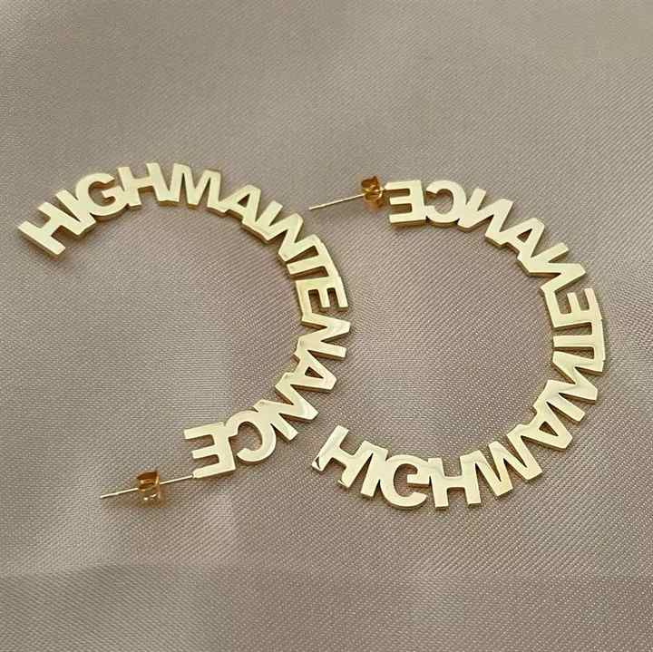 Custom hoop earrings