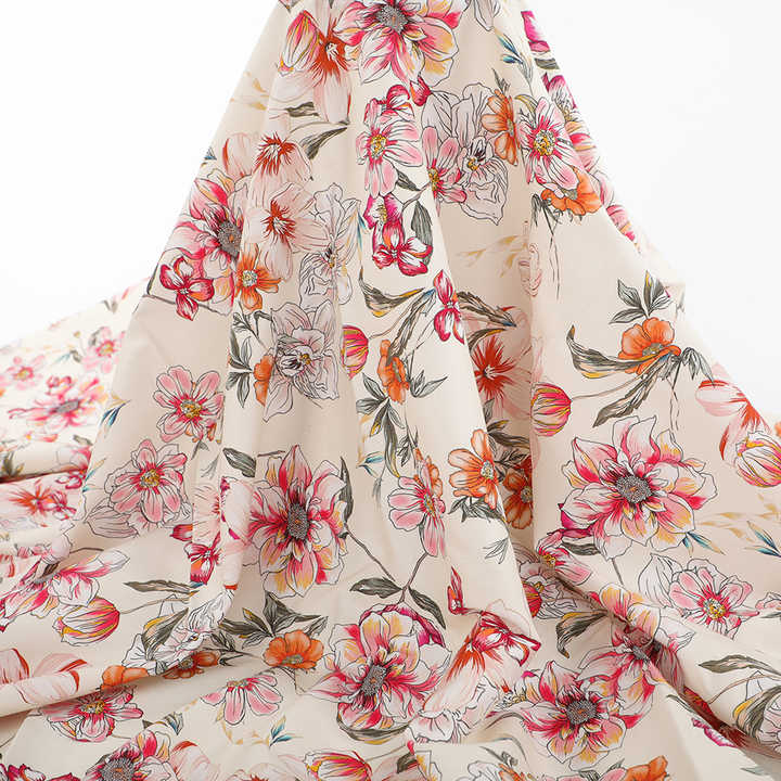 Digital Printing Fabrics Floral Cotton