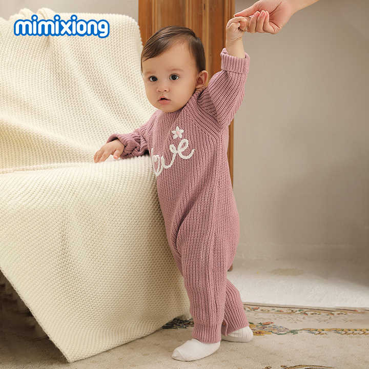 Mimixiong Embroidered Jumpsuit Newborn