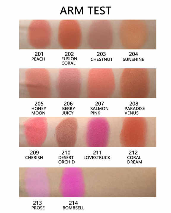 Wholesale Low MOQ Custom Blush Vegan Cruelty Free Pressed Private Label Blush Pink Cheek Makeup
