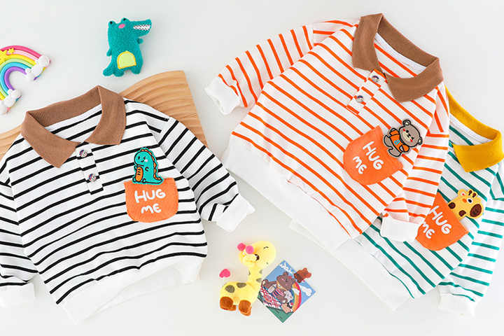 Stripe Spring Baby Boy Clothes