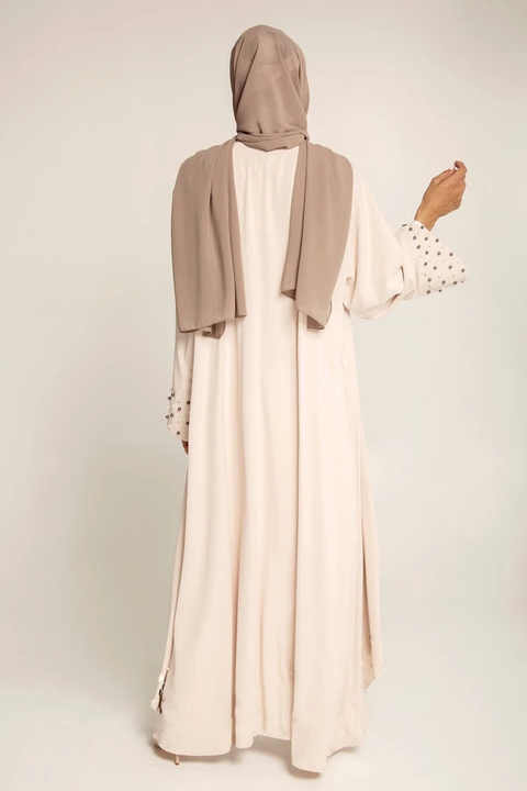 Colorful open abaya