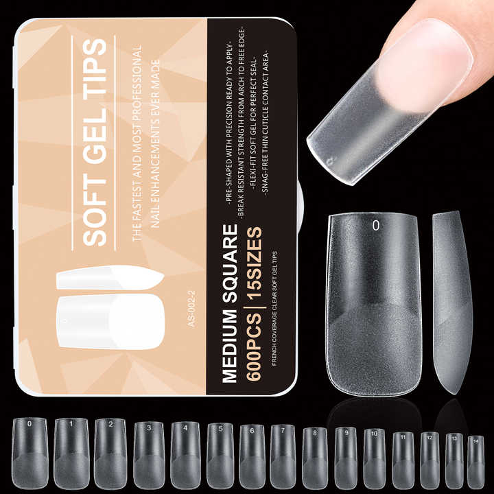 transparent artificial nails