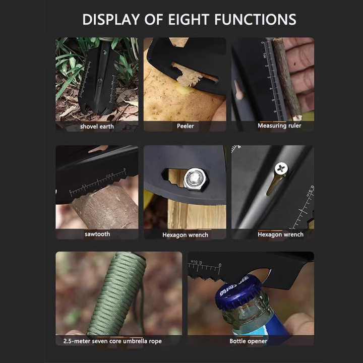 أدوات قياس البقاء على قيد الحياة البرية الصغي . Portable Mini Handheld Outdoor Multifunctional Hiking