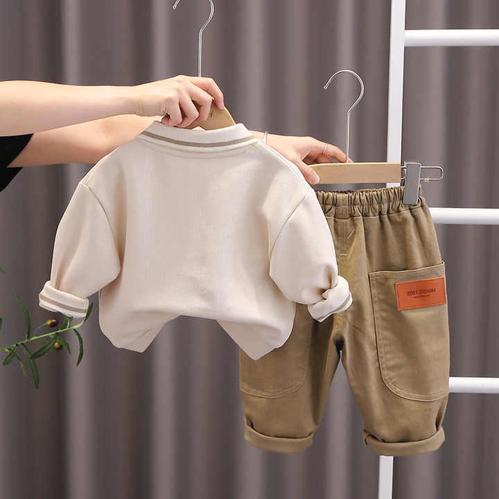 Boys' pants, children's clothing, two-tone, heavy sweaters