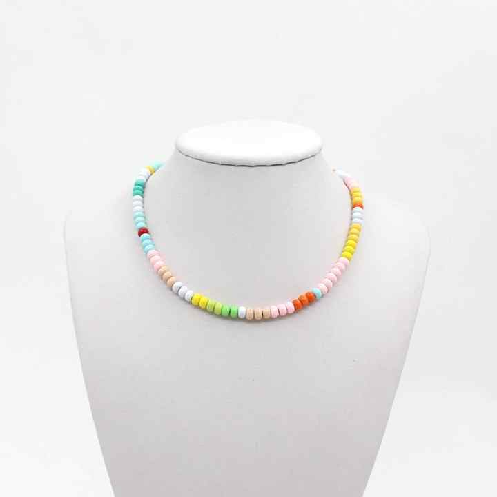 Children's Accessories Handmade Enamel Bead Star Necklace