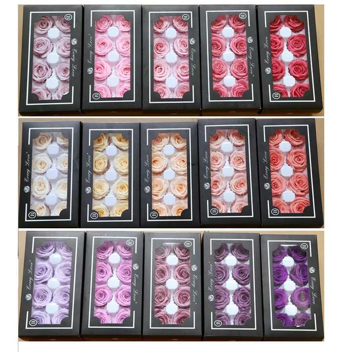 زهرة الورد الخالدة صناديق