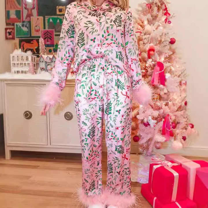 Mommy and Me Christmas Pajamas Set, Mother and Daughter Sleepwear, Matching Christmas Sleepwear Long Sleeve