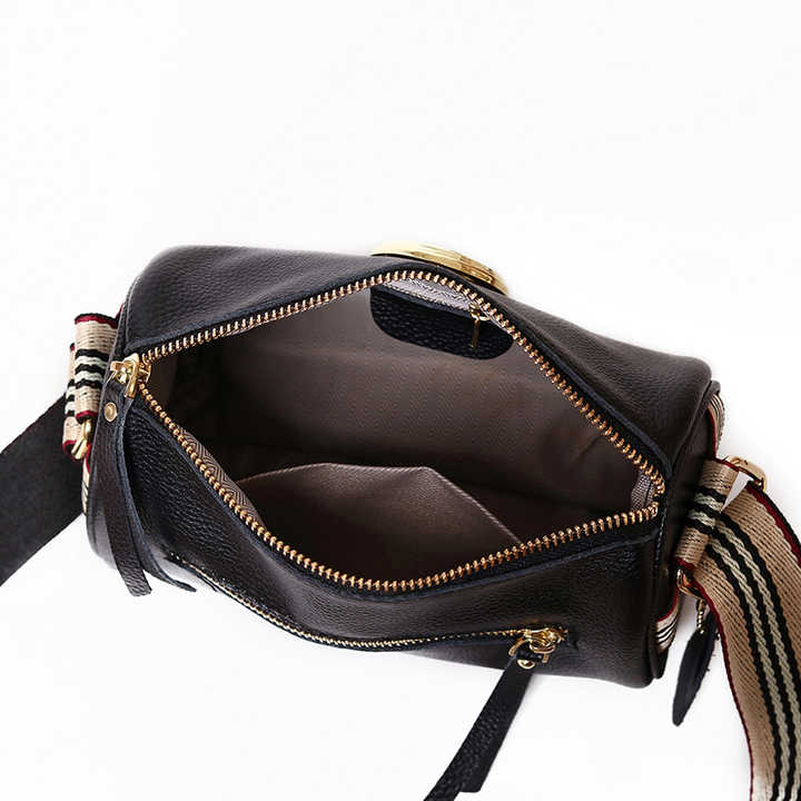 Women's Spacious Crossbody Bag with Rotating Metal Lock