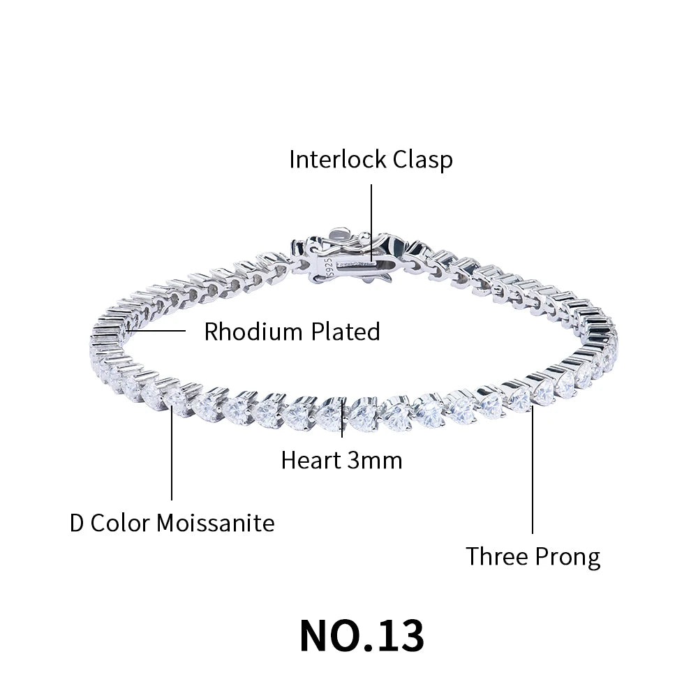 moissanite moissanite tennis bracelet