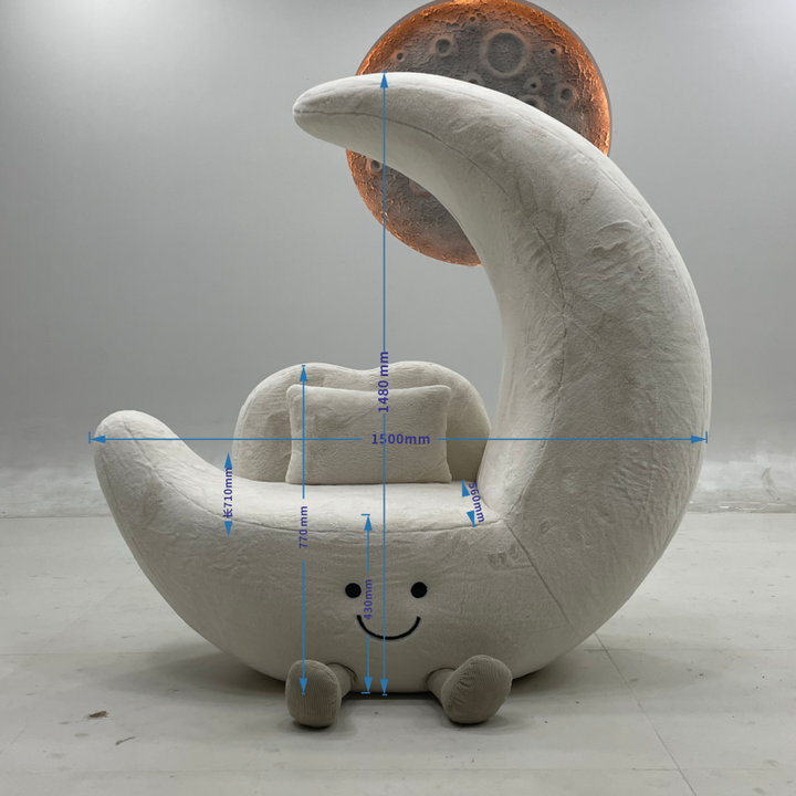 أريكة كسول على شكل قمر