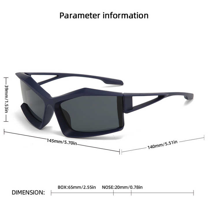 Uniquely shaped sports sunglasses for kids