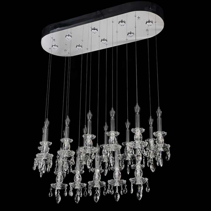 tall crystal chandeliers