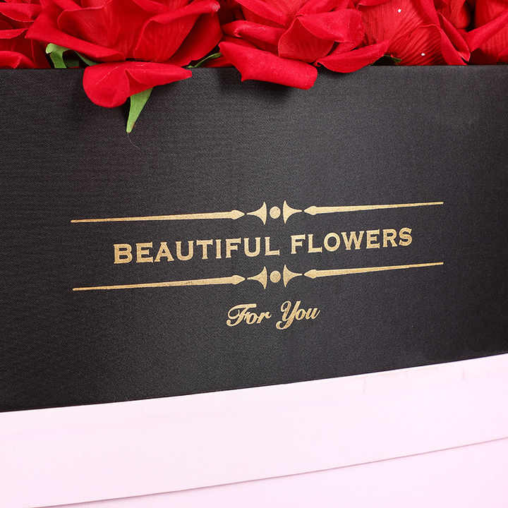 Tondo Large Flower Rose Heart Gift Box