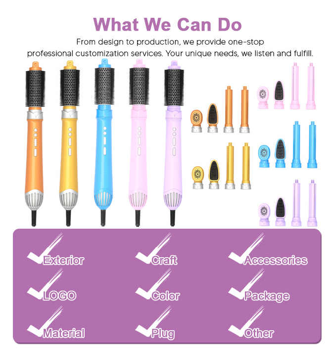 Professional 5-in-1 Dual Voltage Hair Dryer