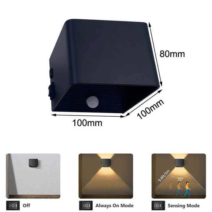 Magnetic indoor wall lamp