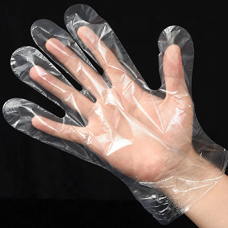قفازات بلاستيكية -plastic gloves
