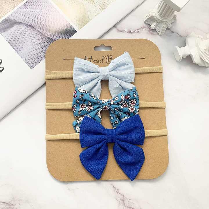 Hair Accessories Cotton Linen Hair Ribbons Nylon Hairband