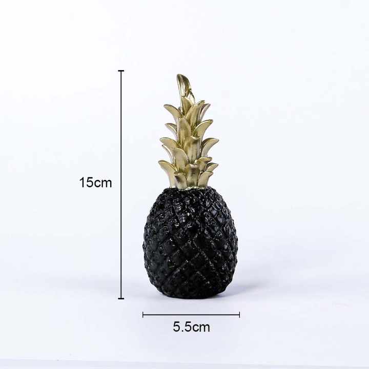 Nordic INS Pineapple Decor, Black Gold Pineapple Decor, Creative Living Room Decor, TV Cabinet, Soft Decor, Pineapple Letter