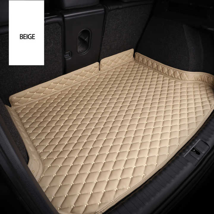 Interior Accessories PVC 5D 9D Leather Foot Pad.