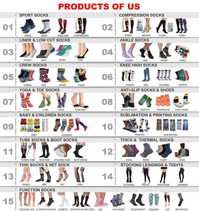 RL-B020 Adult and Men's White Sports Socks