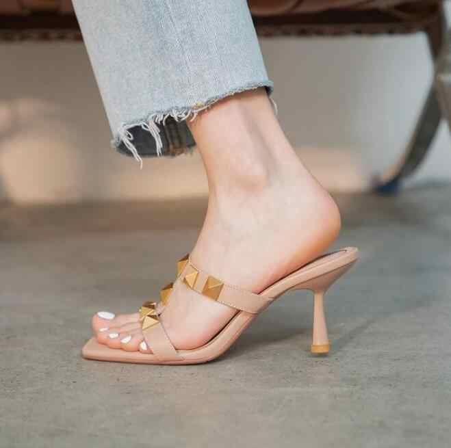 New summer leather heel