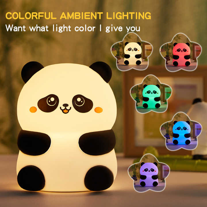 Small cartoon panda lamp