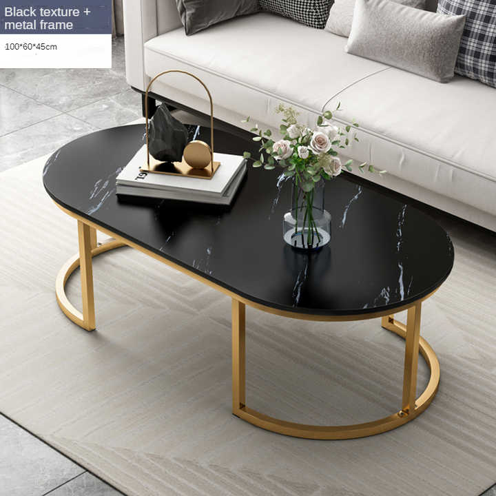 Coffee table living room furniture modern simple double layer economical tea table