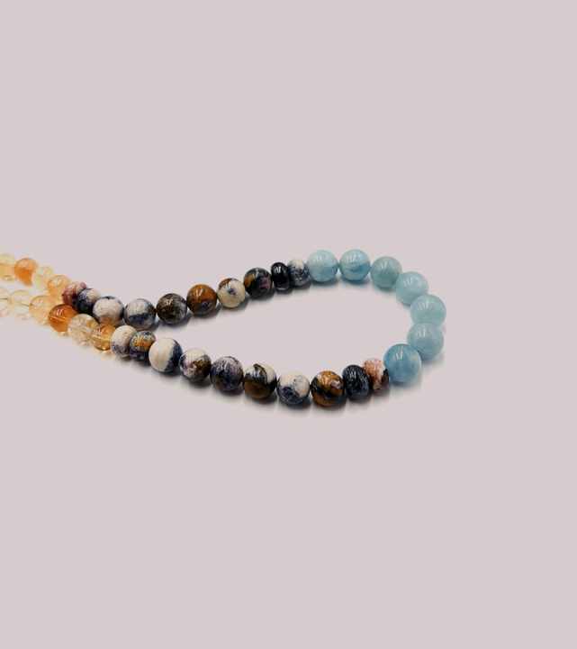 Fashionable Women's Colorful Beads Choker with Link Chain Popular Jewelry Gift