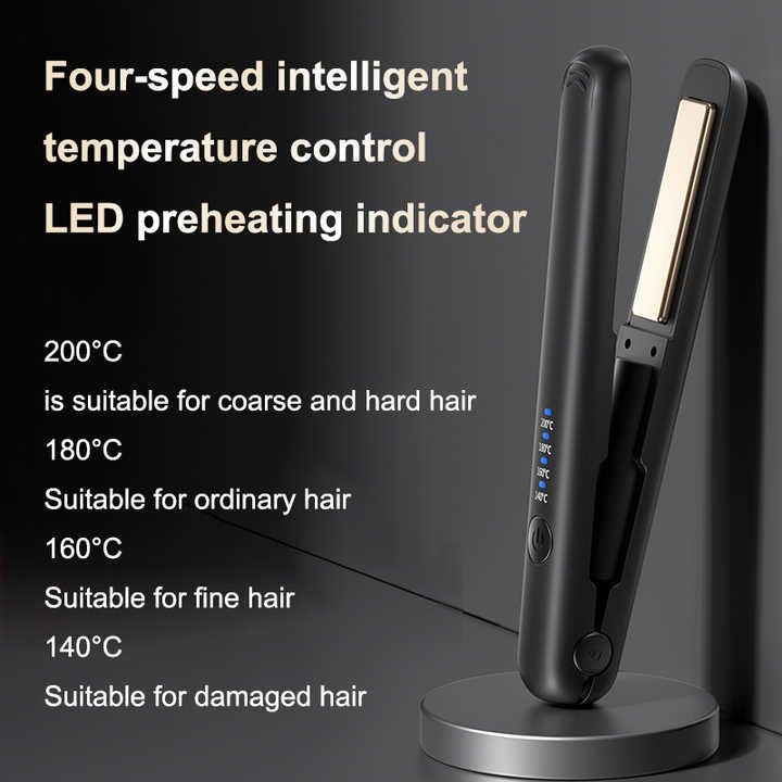 High-powered portable hair straightener