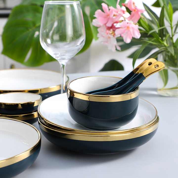 European dinner set wholesale ceramic plates dinnerware