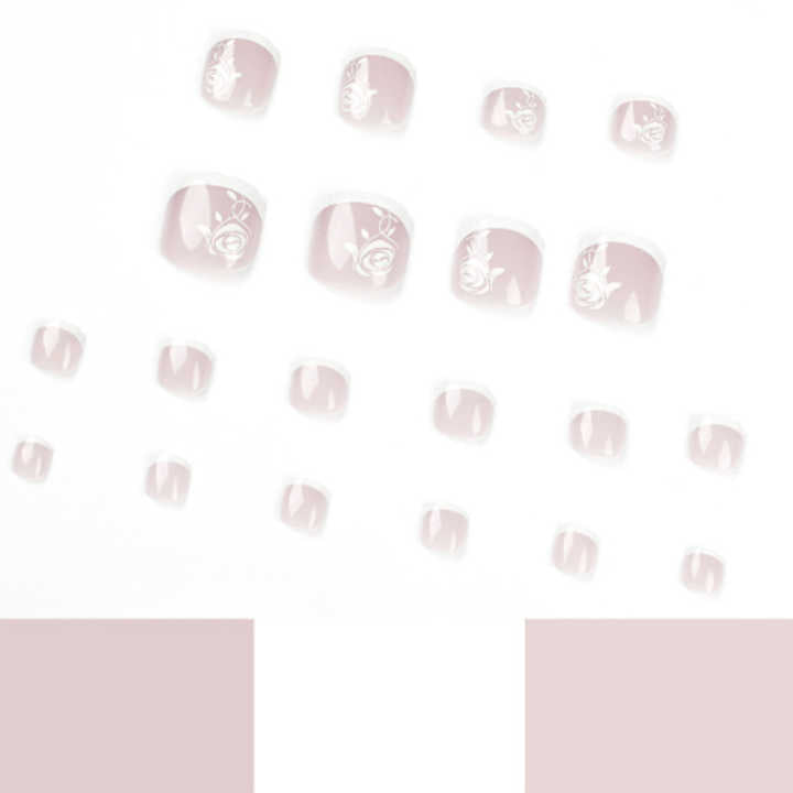 Pieces of Brand New White Edge- Toenails