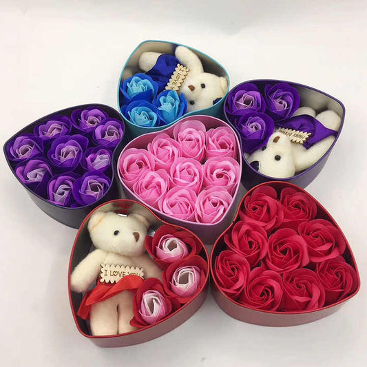 Box Scented Bath Rose Gifts - Beautiful Flower Box