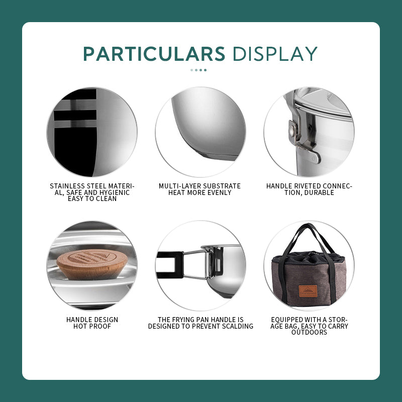 Camping cooking sets