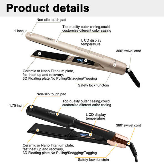 Ceramic Keratin Treatment Hair Straightener Factory Direct Electric Hair Straightener for Home Use