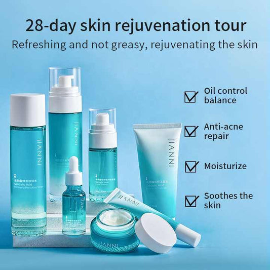 Acne Scar Removal for Sensitive Skin Face Care Product- Collagen Renewal Set with Salicylic Acid