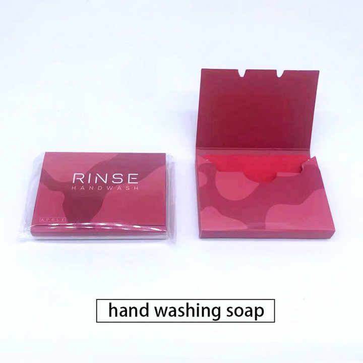 Portable paper soap dispenser