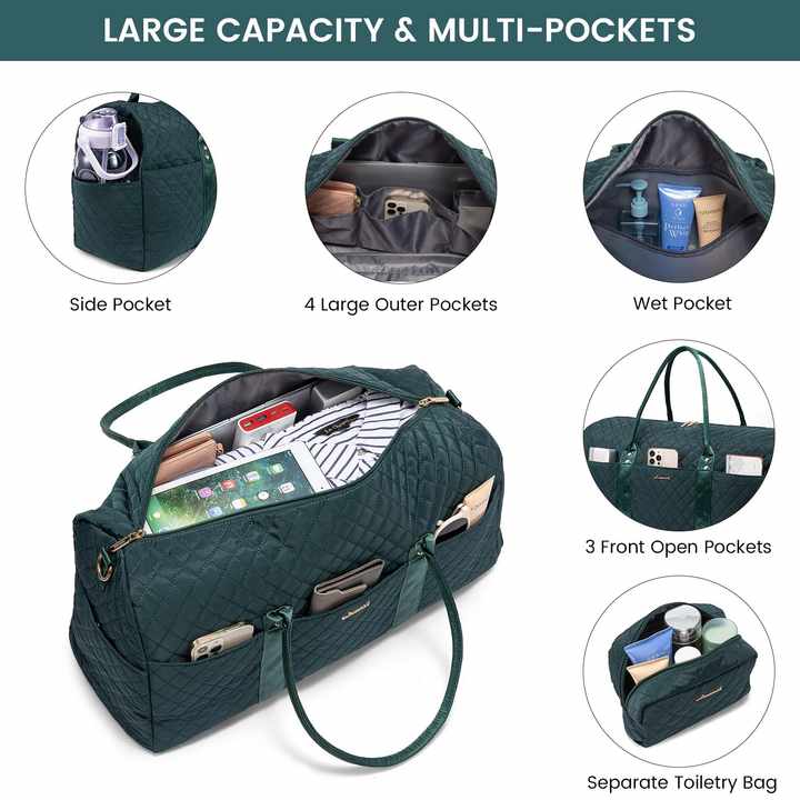 حقائب سفر مكونة من قطعتين بشعار مخصص مع حجرة للأحذية وحقيبة سفر