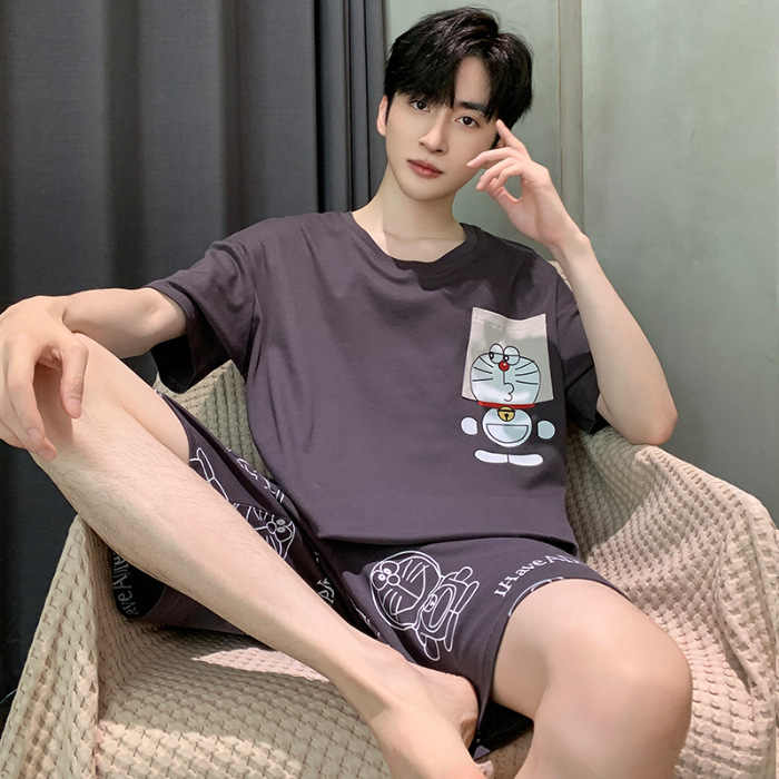 New summer men's pajamas made of high-quality cotton