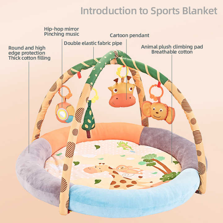 Cotton play mat for baby toys