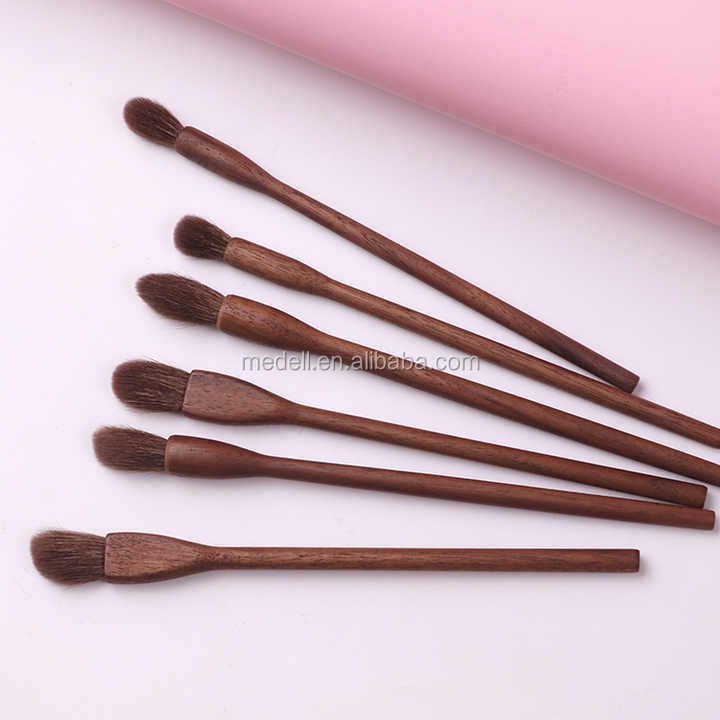 Makeup Brush Set مجموعة فرش مكياج ظلال العيون المصنوعة يدويًا