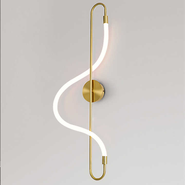 Linear chandelier wall lamp in gel