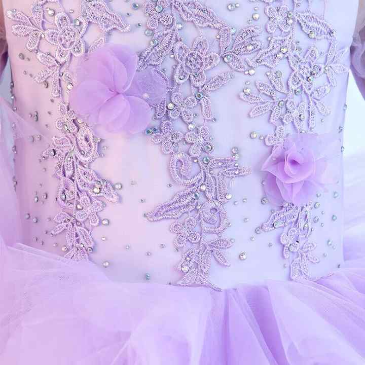 purple hill flower dresses