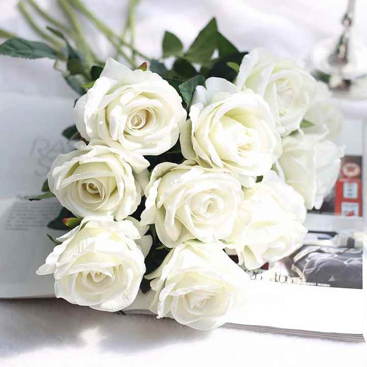Artificial Flower Red Velvet Rose Flower