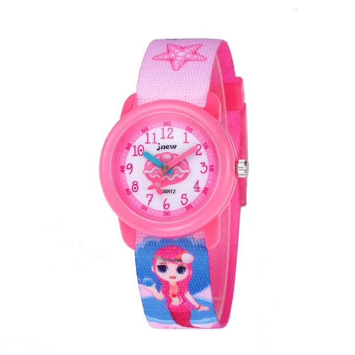 Waterproof 3D Cartoon Mermaid Quartz Watch
