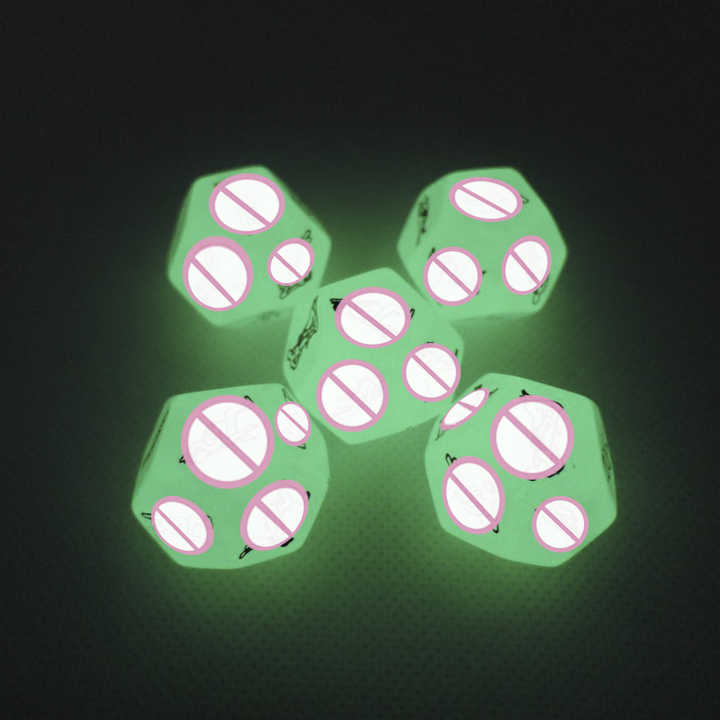 نرد جنسي متوهج في الظلام-Glow-in-the-dark sex dice