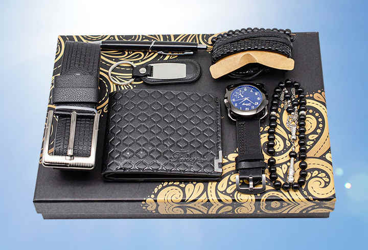 IStapromo Gifts Luxury Set of 7 Leather Sets Watch